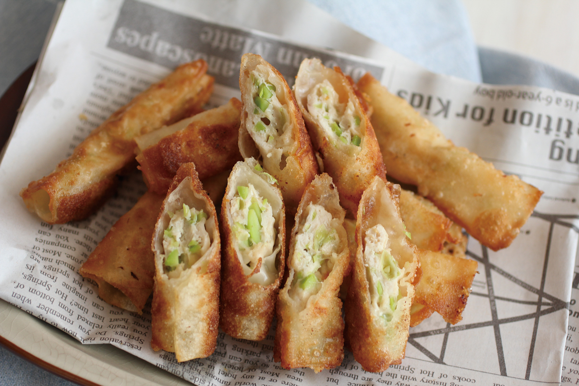 枝豆と鶏ひき肉のスティック揚げシュウマイ